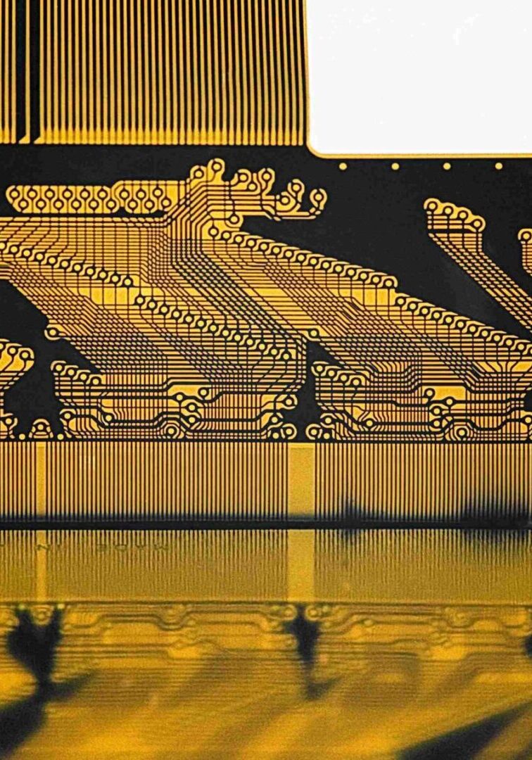 A picture of the inside of an electronic device.